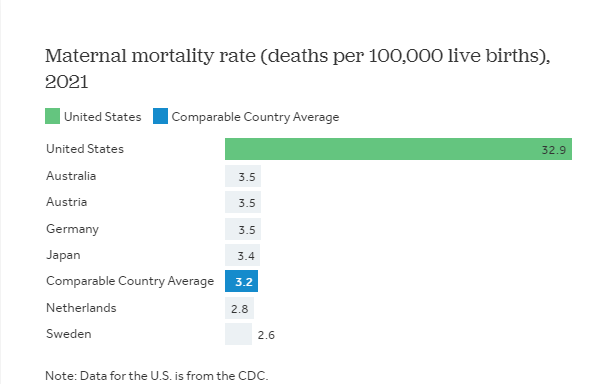 Chart image for Maternal mortality